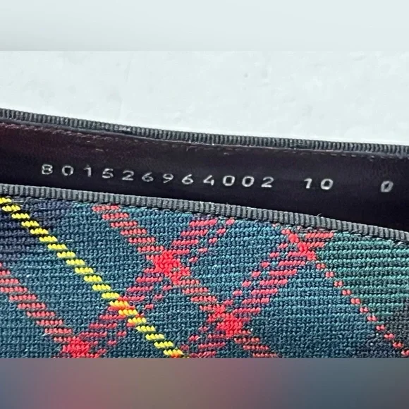 Ralph Lauren Purple Label  Collis Tartan plaid Wool Slipper Size 10D - Picture 13 of 13